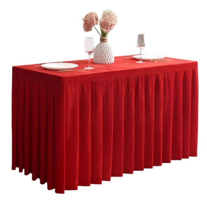 Taplak Meja Catering Merah